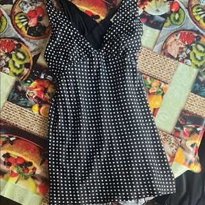 Princess Polly Black and White Polka Dot Mini Dress